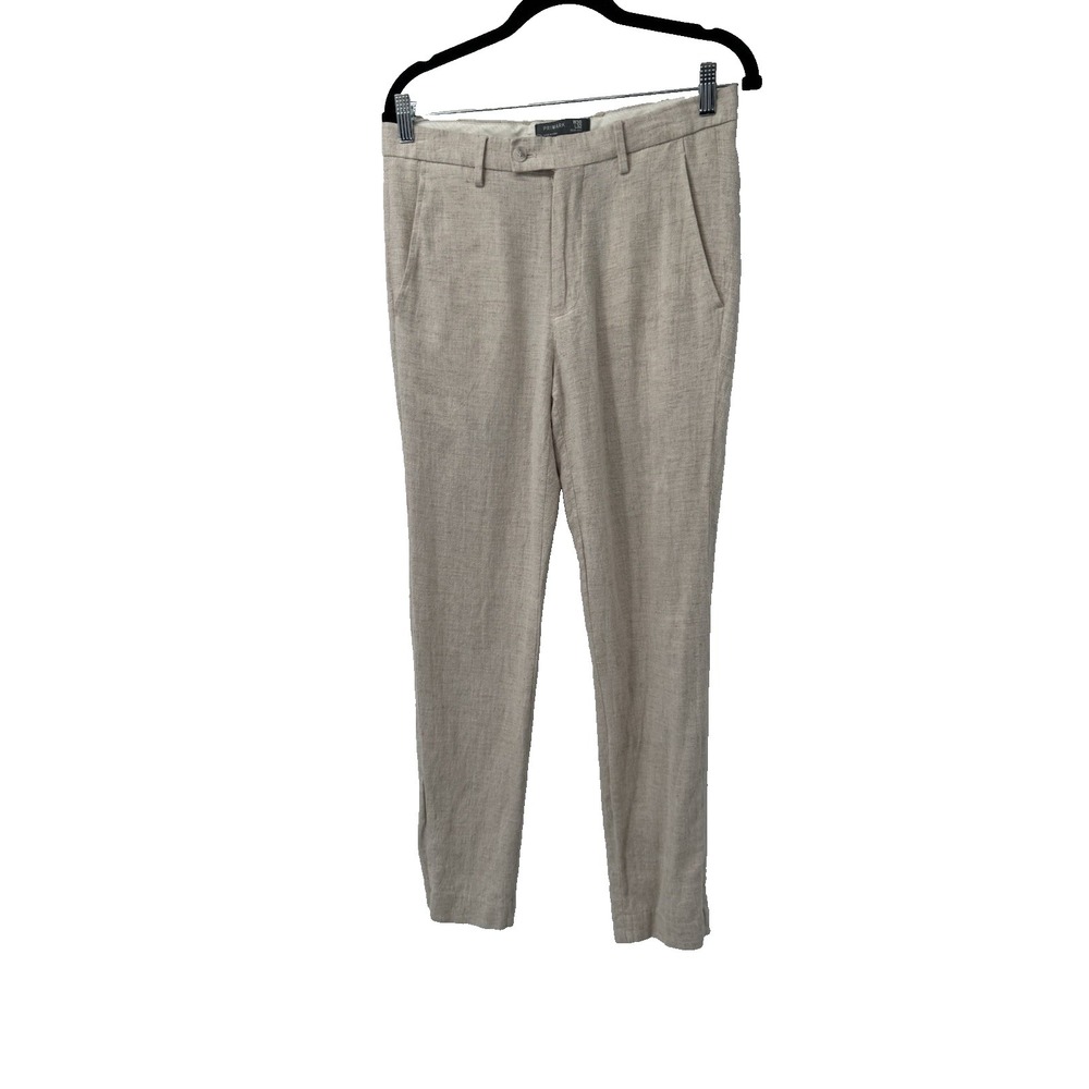 Primark‎ Mens Linen Pants slim cut 30X32 beachy old money business capsule